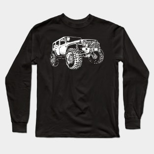 A Realistic Art Of Off Road Vehicle Used For Traveling Long Sleeve T-Shirt